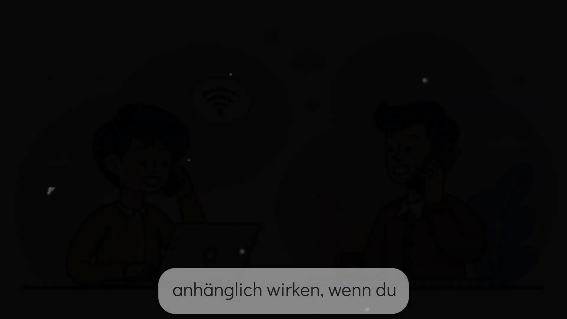 Frau beendet Gespräch selbstbewusst