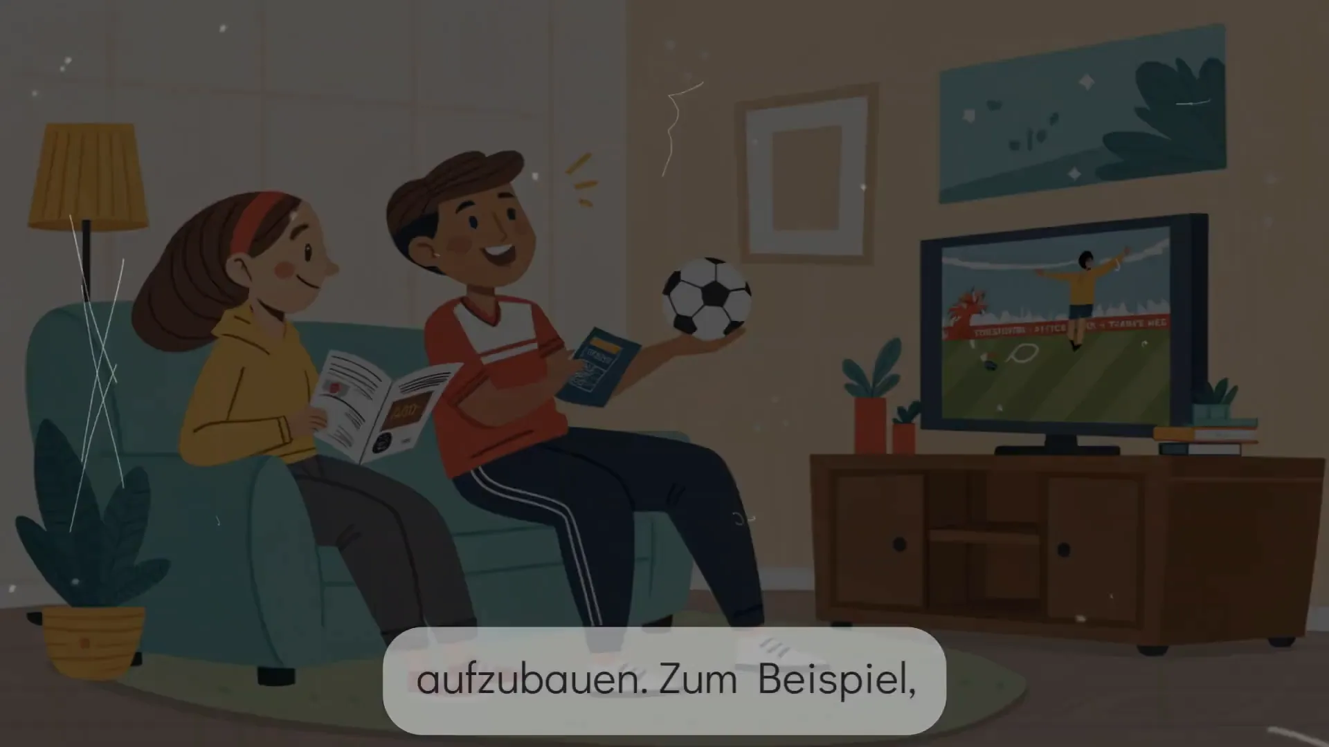 Frau zeigt Interesse an den Hobbys ihres Partners