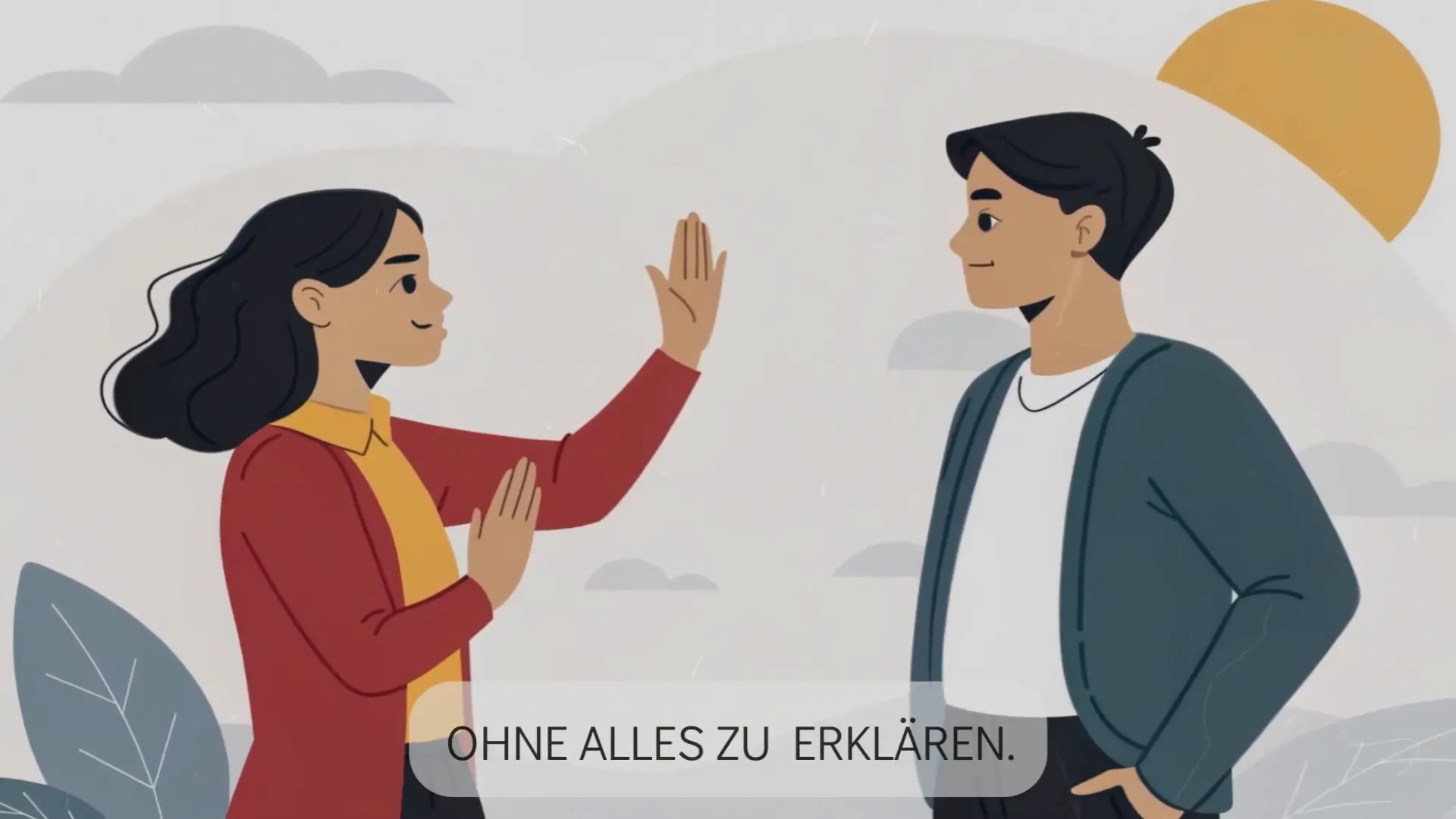 Frau sagt bestimmt Nein
