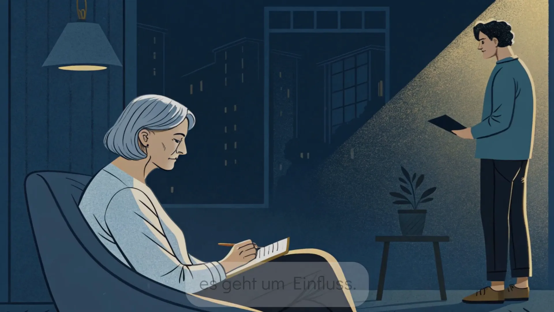 Mann hört aufmerksam zu und wendet Ratschläge an