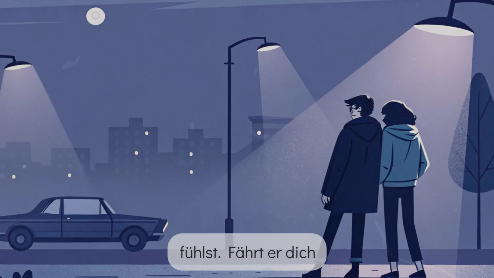 Mann, der seine Partnerin beschützt