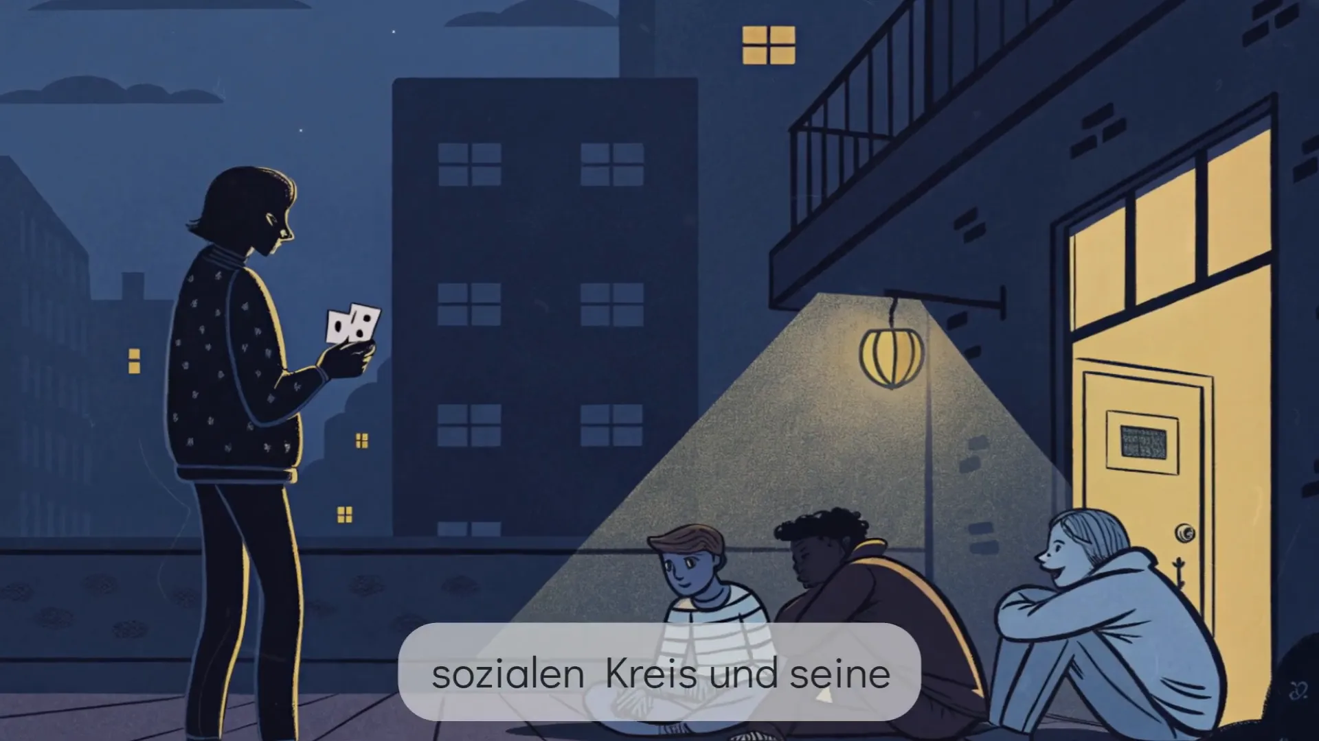 Paar bei einem Ausflug mit Freunden