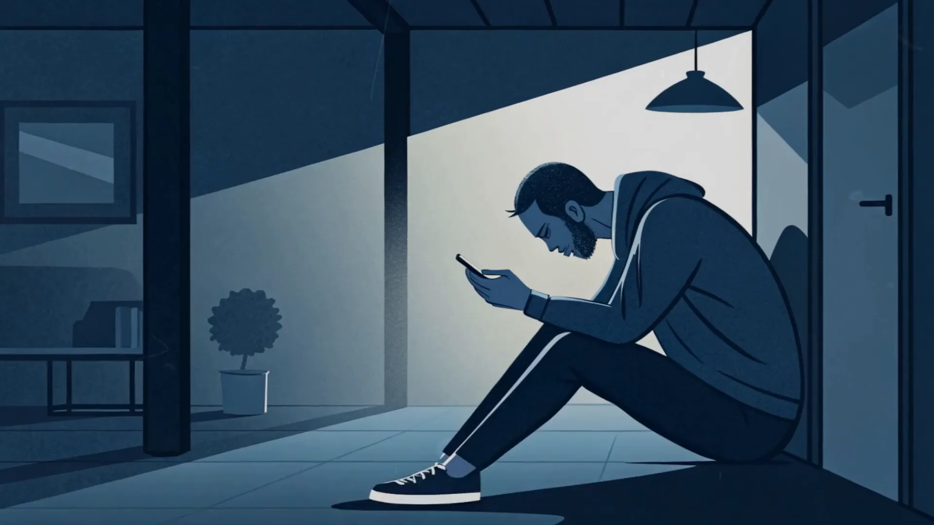 Nachricht mit einem Moment der Verletzlichkeit