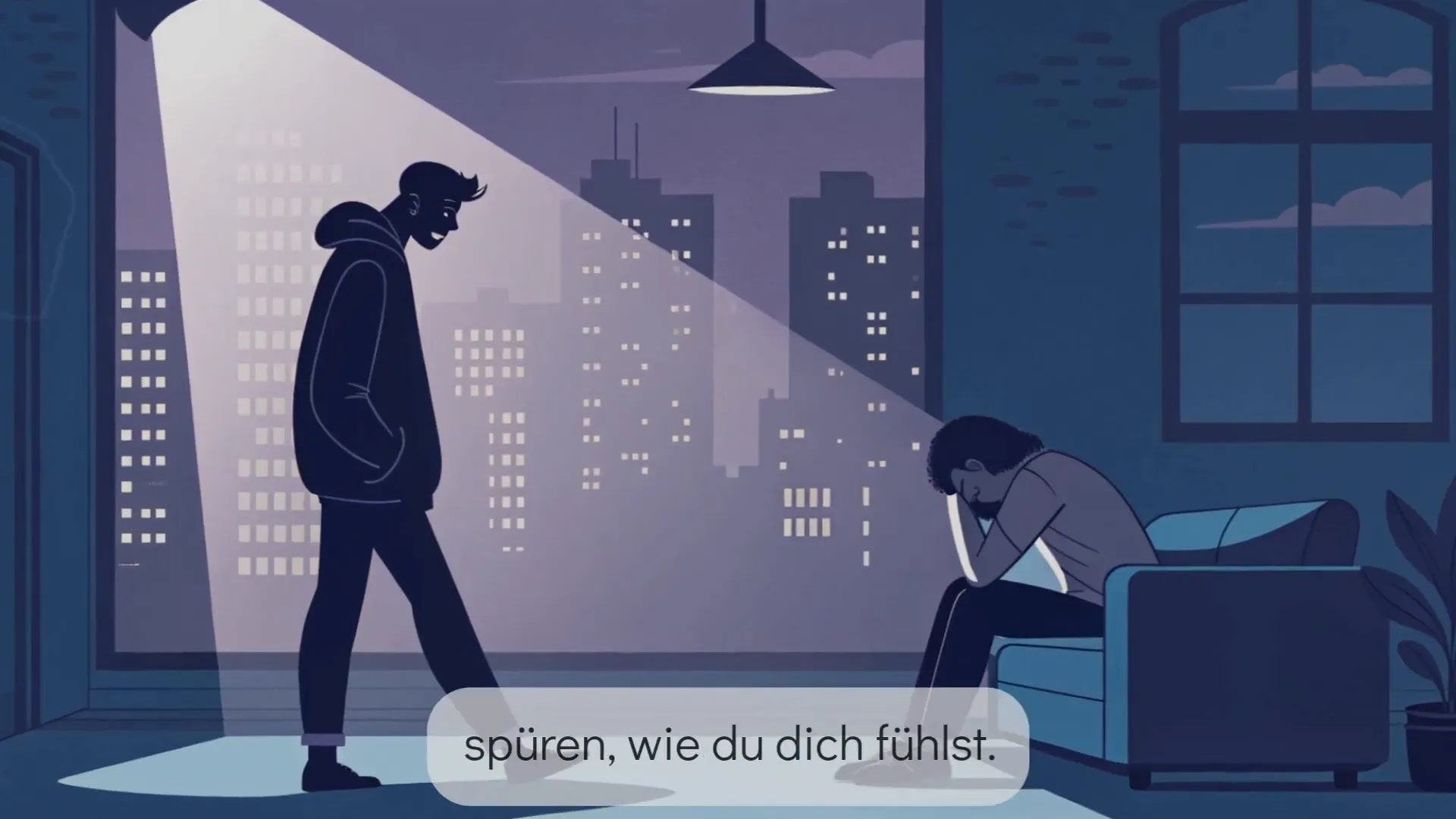 Mann, der aufmerksam einer Frau zuhört